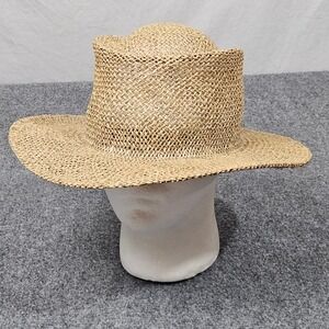 Texace Unihat Straw Sun Hat Made in USA‎ Wide Brim Western Ranch Outdoor Vintage